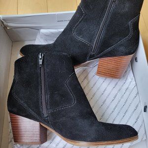 Aldo Black Suede Ankle Booties